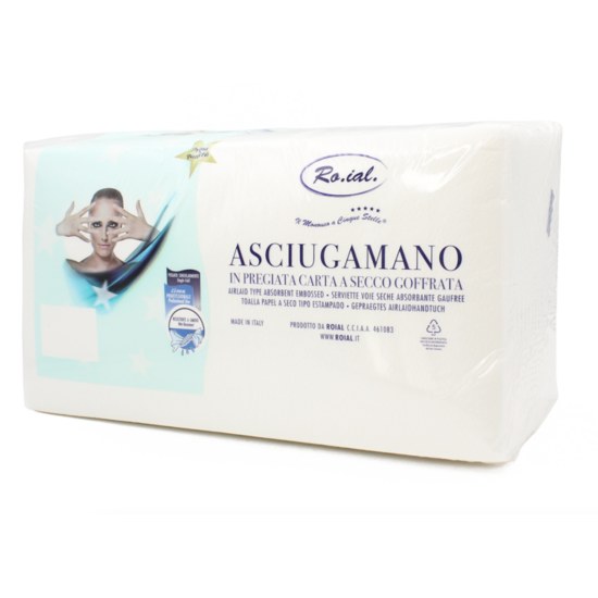 Ro.ial Asciugamano di Carta 35 x 67 Goffrato 80 pz