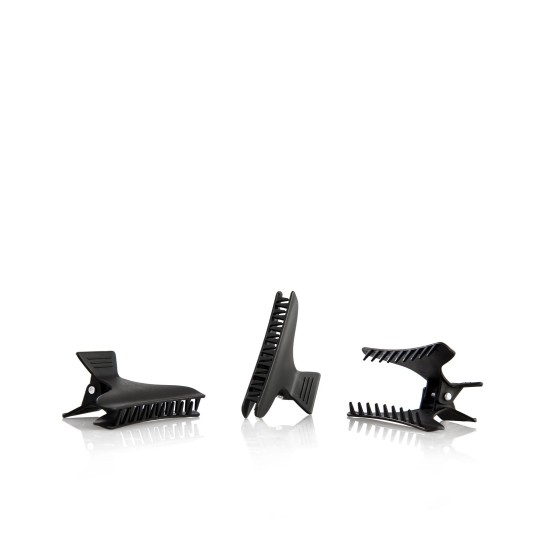 Pinza In Plastica Satinata Nera x12pz
