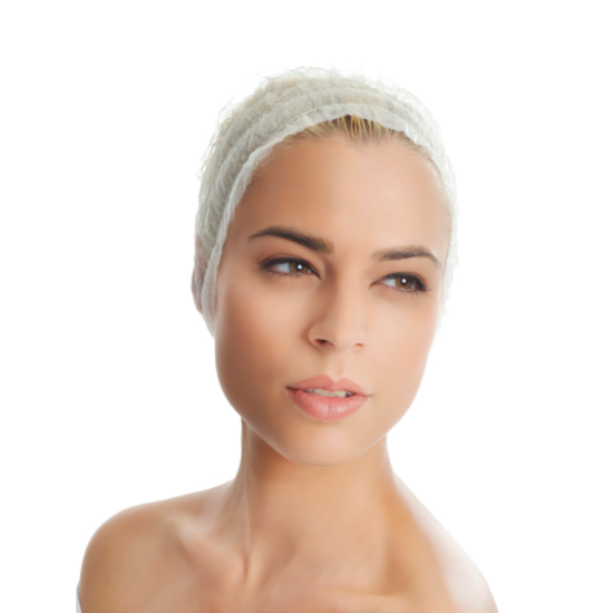 Fascia per capelli monouso x 100 pz in T.N.T.